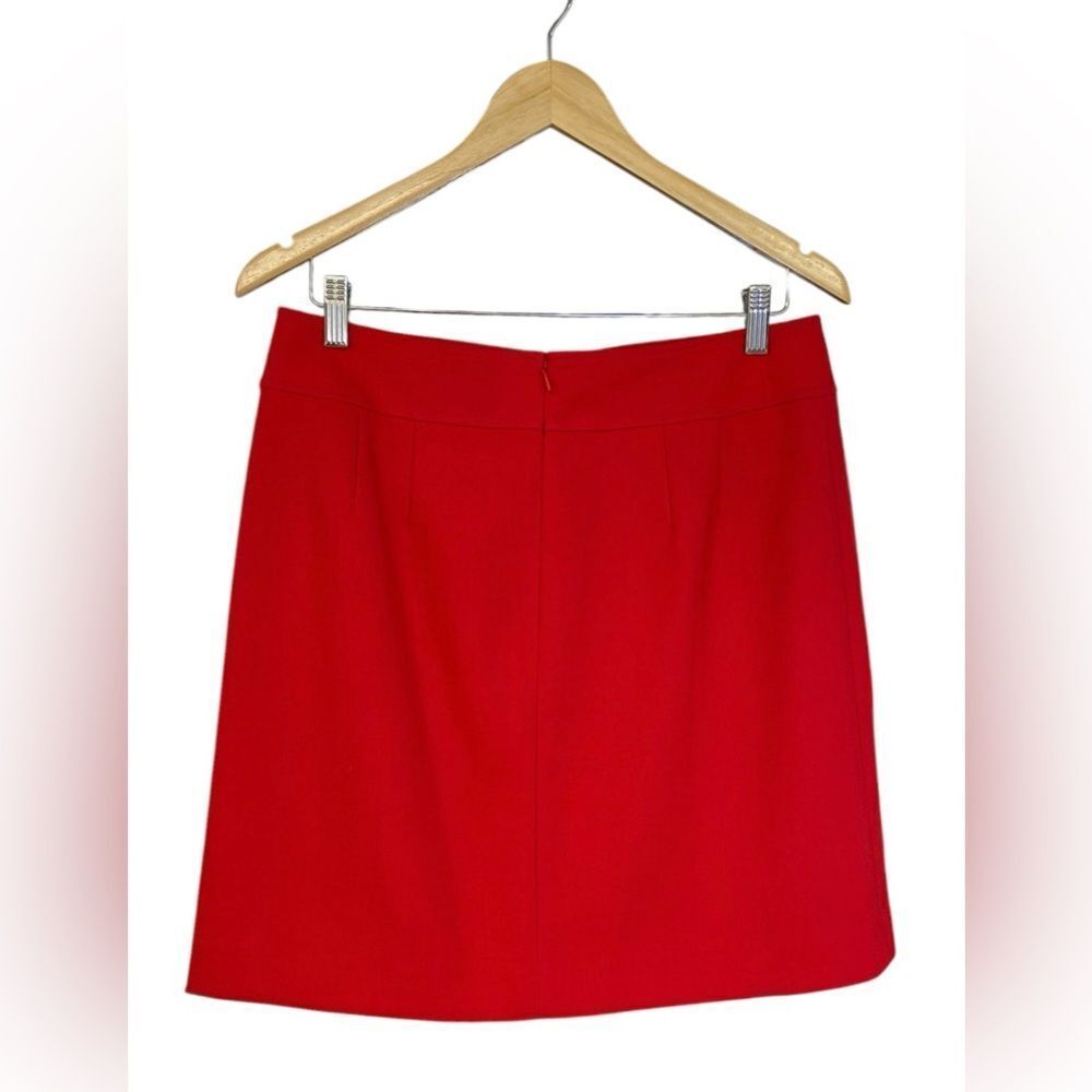 Loft A Line Skirt Color Red. Size 6 - Picture 4 of 6
